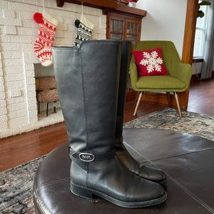 Coach Ruby Horse And Carriage Boot With Extended Calf - Size 8.5